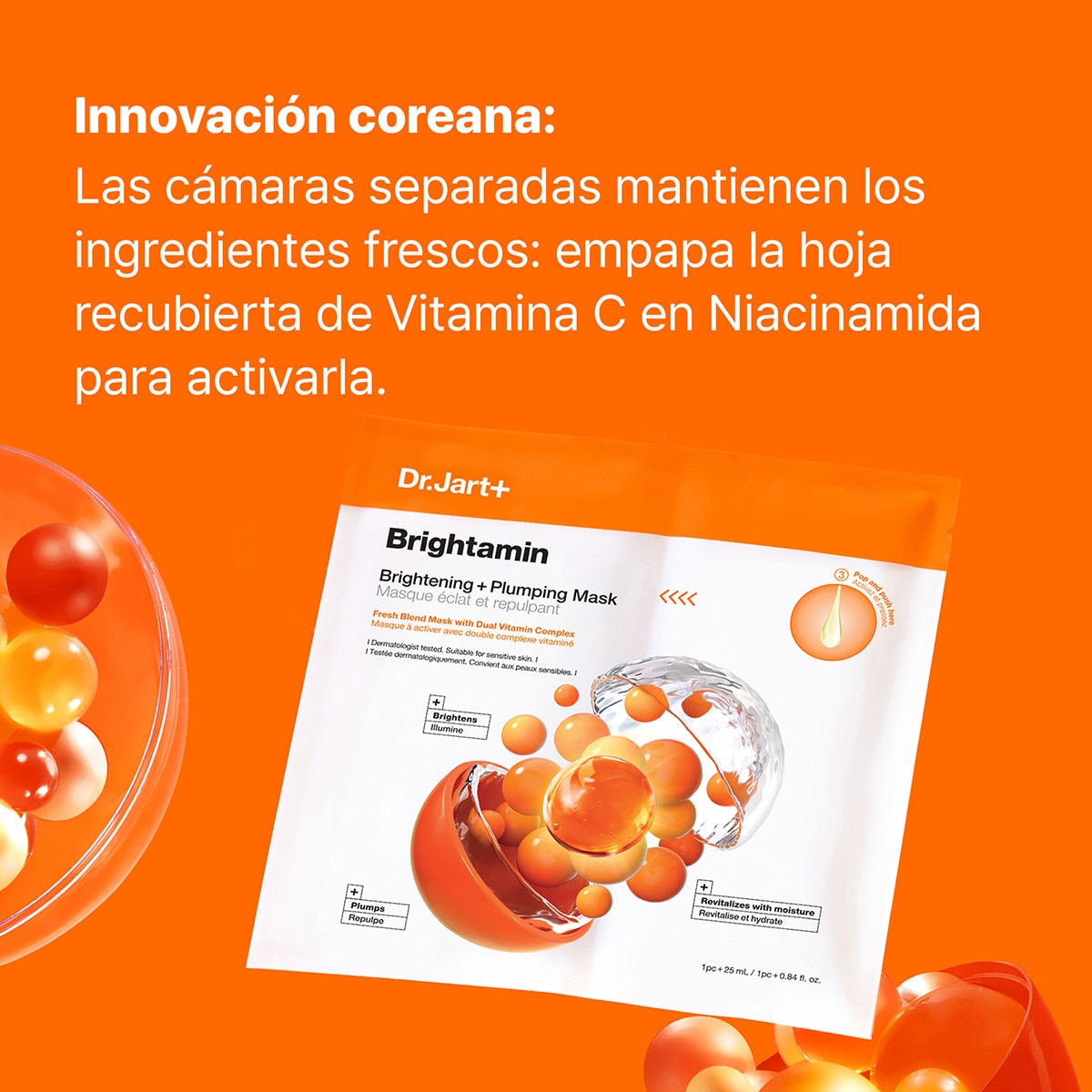 BRIGHTAMIN BRIGHTENING + PLUMPING FACE MASK WITH VITAMIN C (MASCARILLA FACIAL)